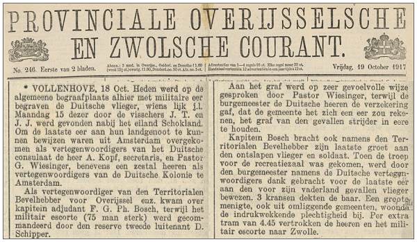 Provinciale Overijsselsche en Zwolsche courant - Friday 19 Oct 1917