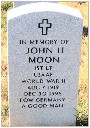 1st Lt John Henry Moon - Headstone Memorial