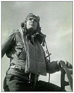 2Lt. Vernon Y. Jones at cockpit