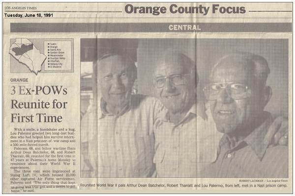 3 Ex-POW - 17 Jun 1991 - Arthur Dean Batchelor (68), Robert Tharratt (69), and Louis Palermo (68)