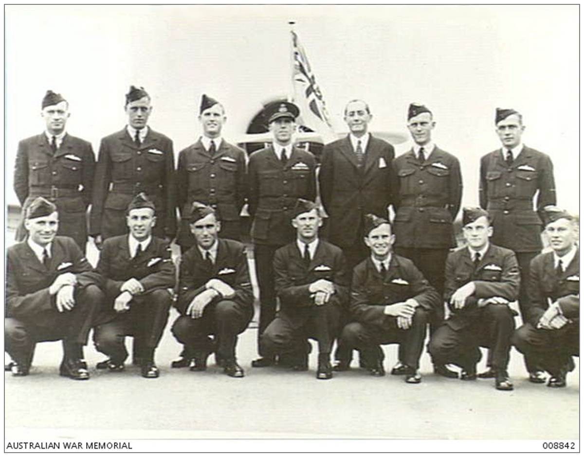 AWM - photo 008842 - P/O. Clive Henry Phillips - 3rd from left in front row