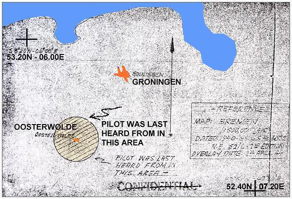 Map - Pilot was last heard from in this area