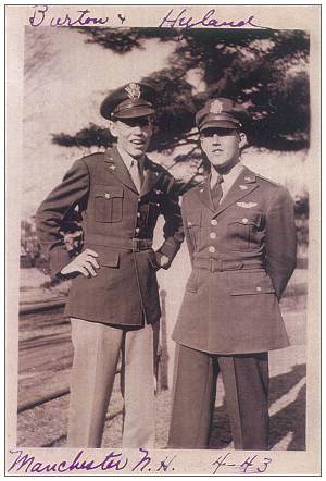 Lt. Robert E. Burton (r) - Lt. Edward J. Hyland (l)