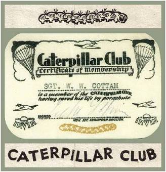 Caterpillar Club - Membership Card - 16 Apr 1945