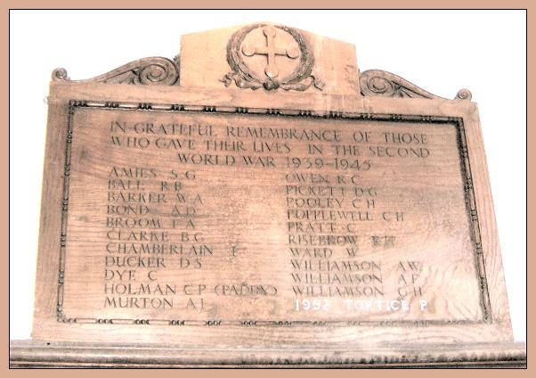 Memorial inside church - Aylsham