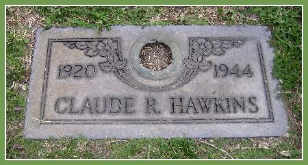 Headstone - Claude R. Hawkins