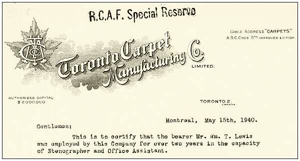 Clip - Toronto Carpet Manufacturing Co. Limited, Montreal - 15 May 1940