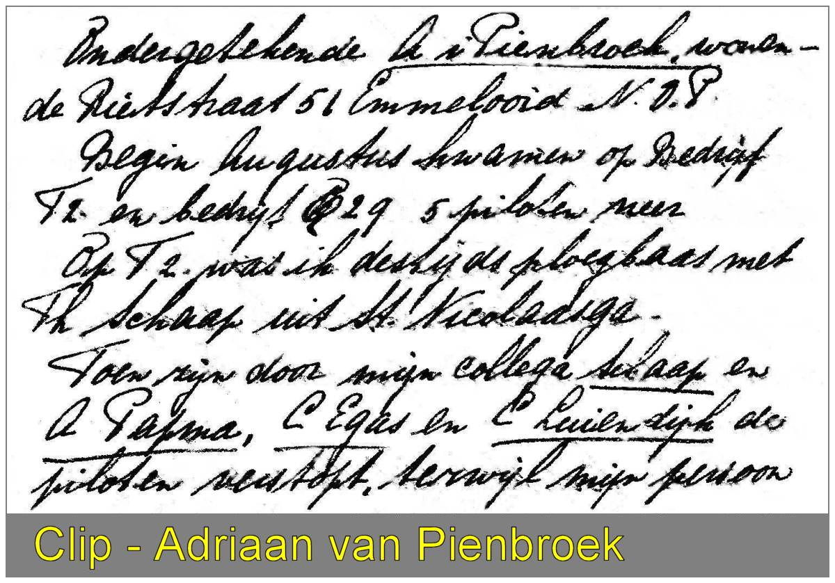 Clip - Vragenlijst / Questionnaire - Adriaan van Pienbroek