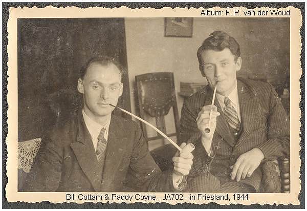 Cottam and Coyne while with the Underground in Friesland - 1944