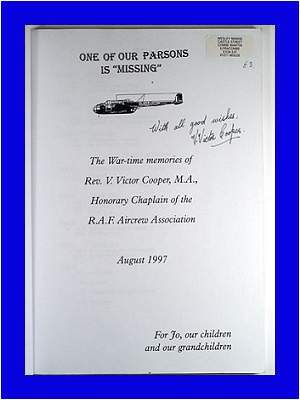 Signed - inside - book - 'One of our parsons is missing' 