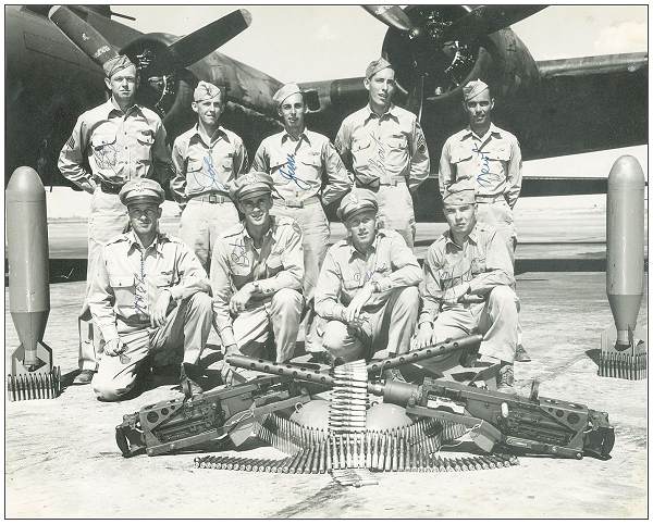 'Original' Crew Emmert - photo taken May 1943, USA - from Wally Emmert's album