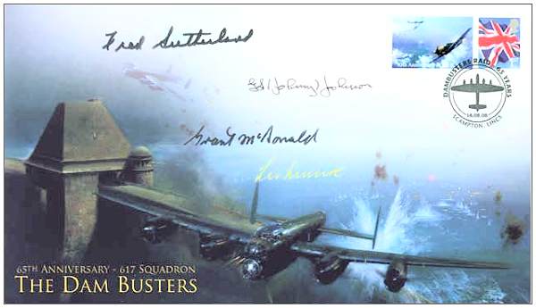 65th Anniversairy - 617 Squadron - Dambusters - signed - Fred Sutherland - 18 Sep 2008