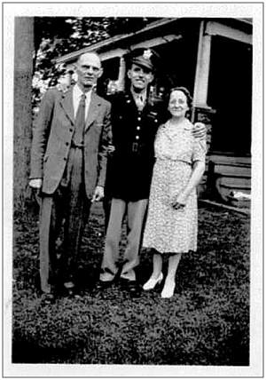 Donald Lembcke with his parents