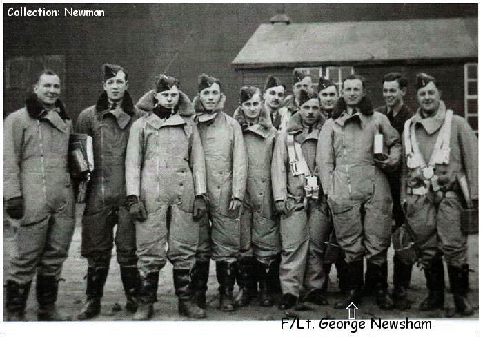 F/Lt. George Newsham with group