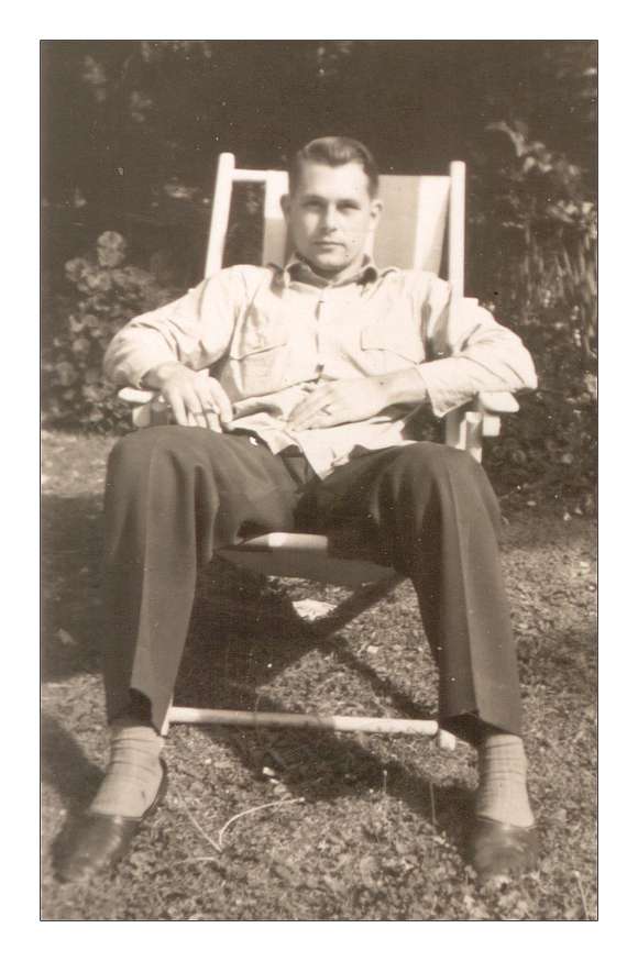 Frederick - 1942 - relaxing in the garden