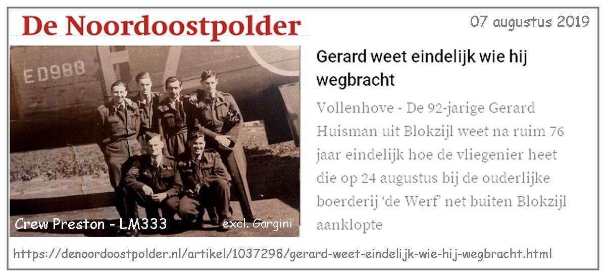 07 Aug 2019 - clip 'De Noordoostpolder' - story about Henry, etc ..... 