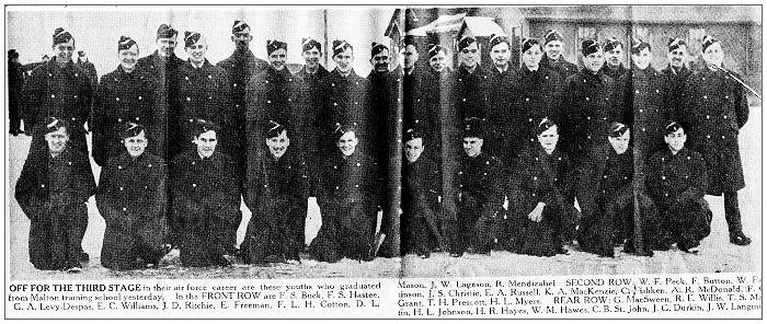 Graduates Air Force Malton Training School - 1941 - 2nd row: H. L. Myers