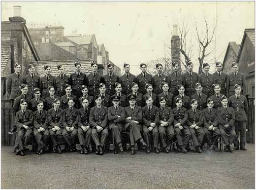 Group with Sgt. Cecil Joseph Purcell - front row - 4th from right