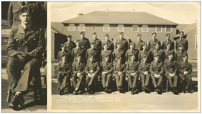 No. 13. S.F.T.S. 20 Mar 1942 - Course No. 51 with - Charles Vaillancourt - first row left