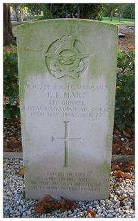 Flight Sergeant - Rear Air Gunner - Ralph Eric Hart - RCAF - Cemetery Oud-Avereest - 20 Oct 2010