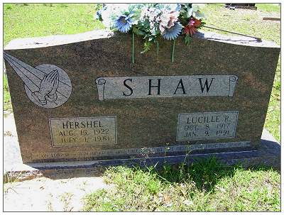 Headstone - James Edward Hershel Shaw