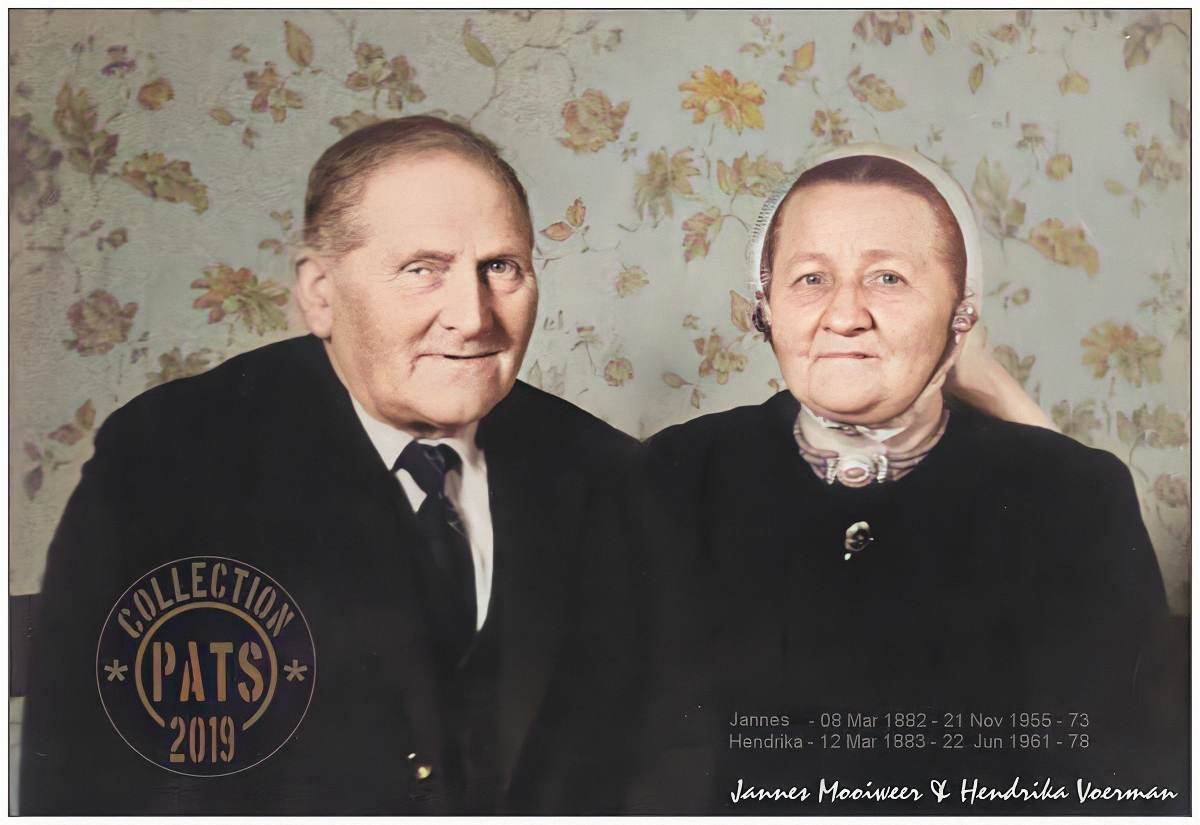 Jannes Mooiweer (1882-1955) and Hendrika Voerman (1883-1961)