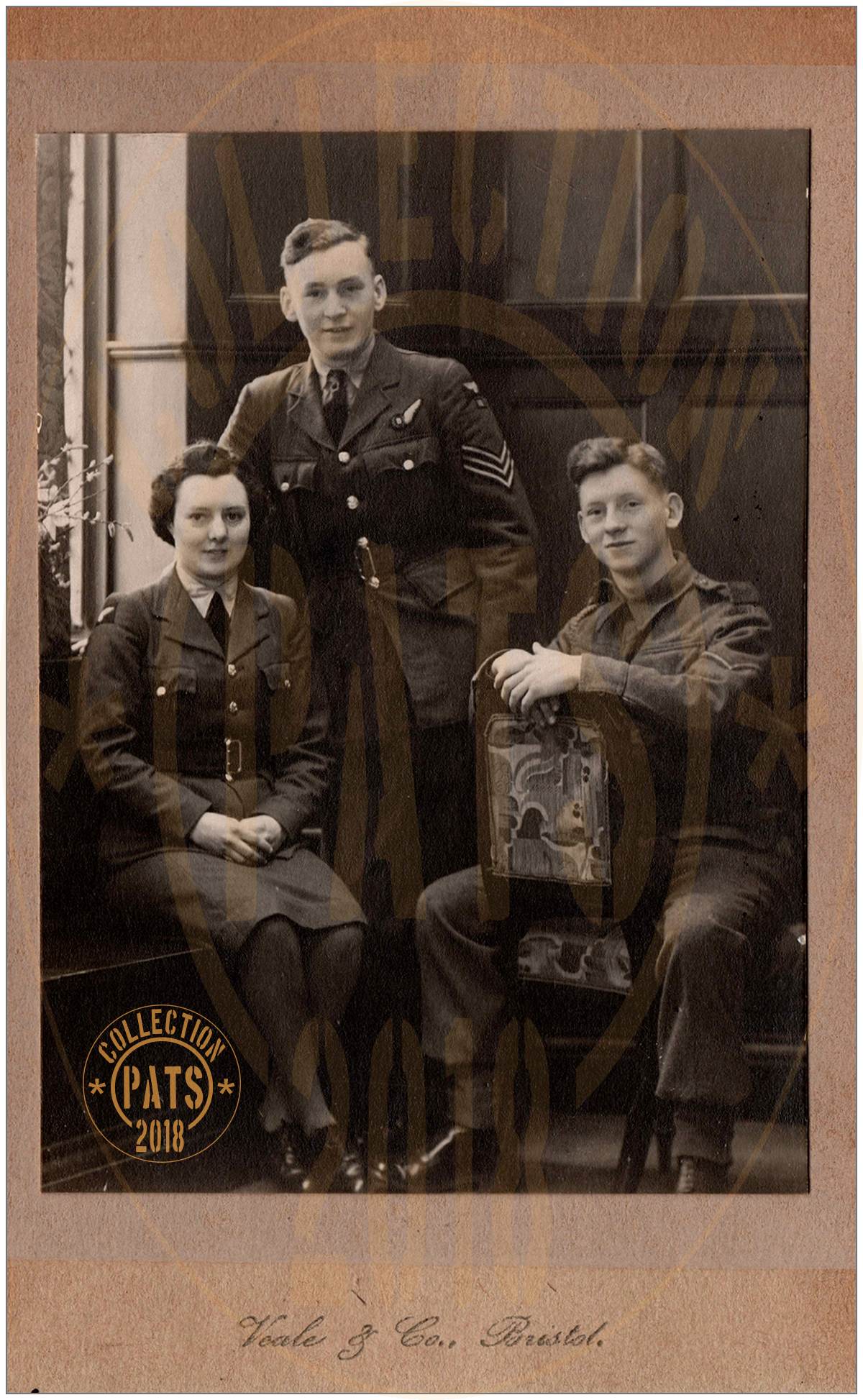 Joan (~24), Jack (~19) and George Manley (~16) - 1943