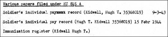 Kidwell - Papers filed in KU 849 A