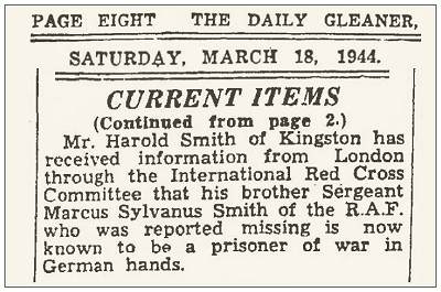 The Daily Gleaner, 18 Mar 1944, page 8 - Kingston, Jamaica - Harold Smith / Marcus Sylvanus Smith