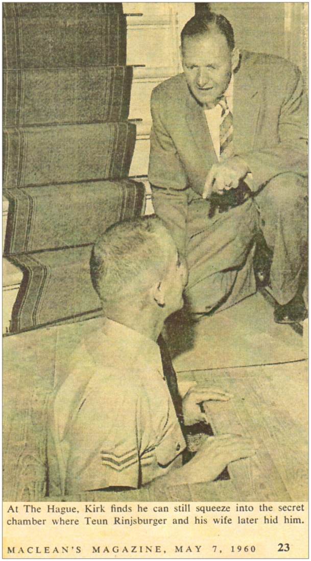 Kirk visiting Teun Rijsburger, The Hague, 1959