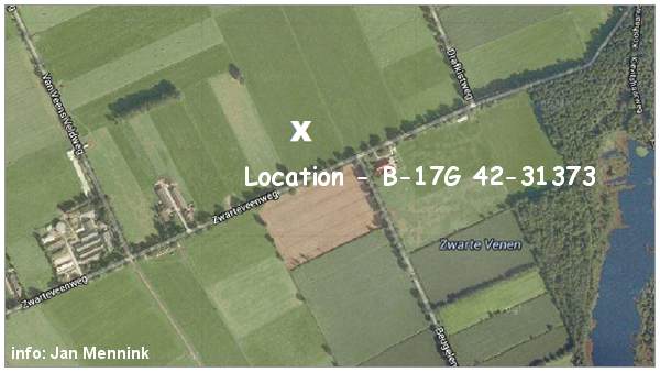 Crash location - B-17G-15-BO - c/n 6487 - #42-31373 'V'