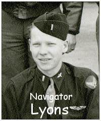 Lyons as on crew photo - Dec 1943