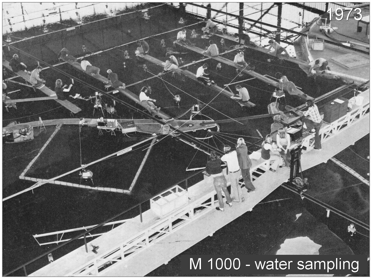 M 1000 - Oostershelde scale model - water sampling - 1973