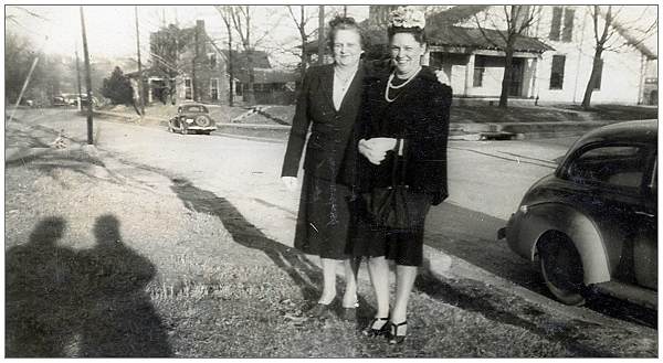 Mrs. Mae S. Thompson with Mrs. Vennie Stewart