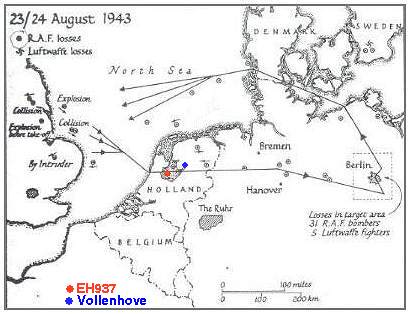 Map 23-24 Aug 1943