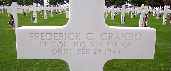 Headstone - Lt. Col. Frederick C. Grambo - Margraten, NL