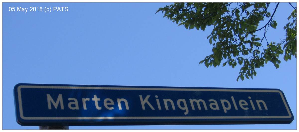 05 May 2018 - Marten Kingmaplein sign - 3 of 4