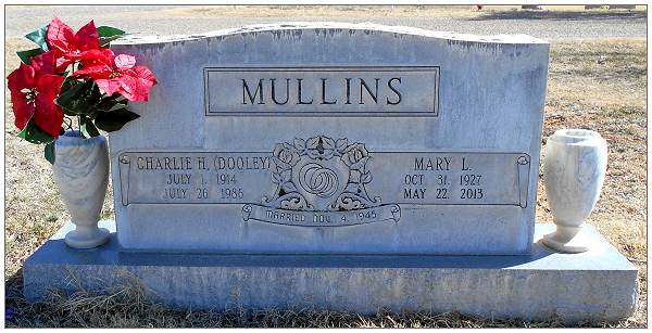 Headstone - MULLINS - by: Steve McAnelly - 16 Feb 2016