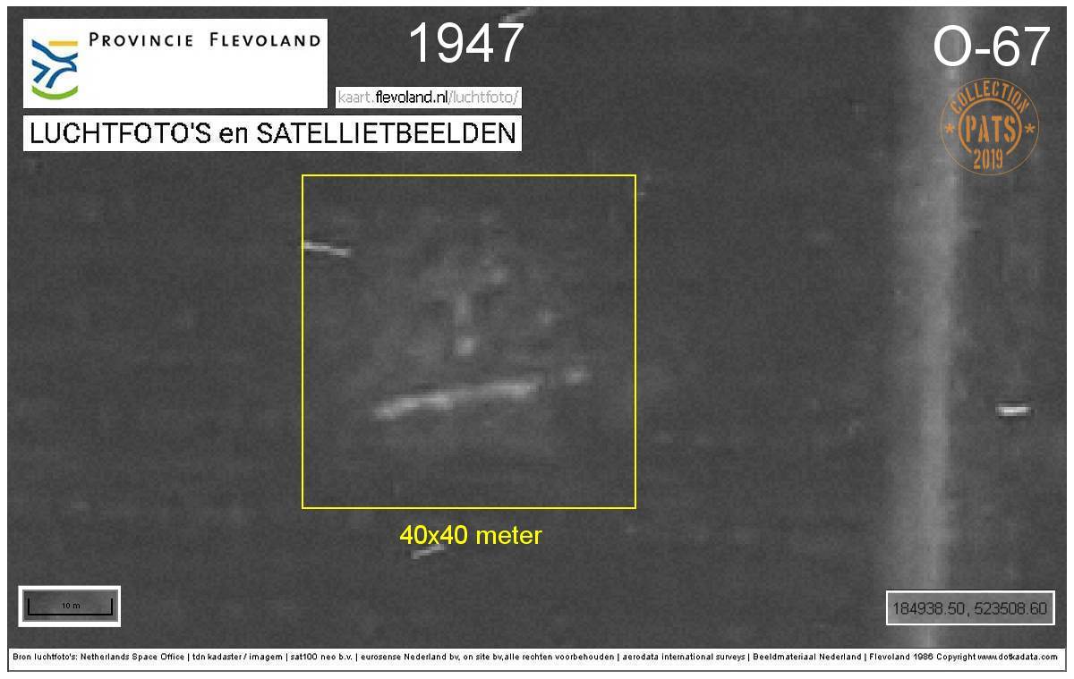 184938.50, 523508.60 - Aerial image of 1947 - (c) DOTKA data