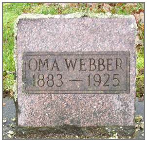 Oma Webber - headstone