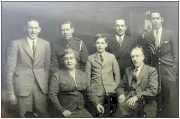 Paul Boyes (brother) pictured in the centre of a family photograph