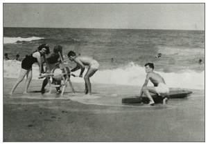 James Lonnie Peck - 1941 - on the beach of NC - courtesy CFM