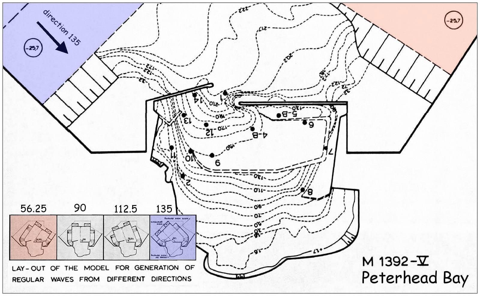 M 1392-V - Peterhead Bay - Wave penetration