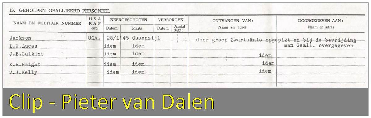 Pieter van Dalen - Questionnaire/Vragenlijst - 13.