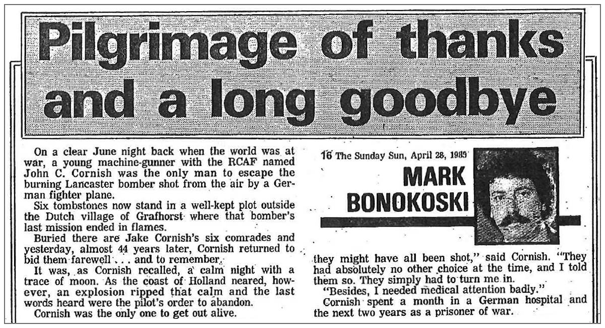 1985 - Pilgrimage of thanks and a long goodby