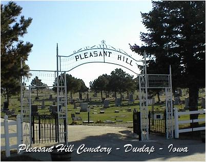 'Pleasant Hill Cemetery', Dunlap, Iowa - via Findagrave