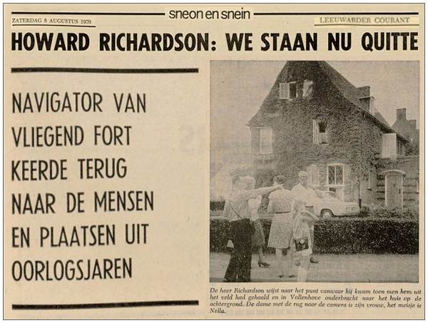clip LC - 08 Aug 1970 - Howard Richardson: We staan nu quitte / We are now even