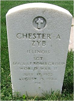 Headstone - Sgt. Chester A. Zyb - Springfield, IL, USA