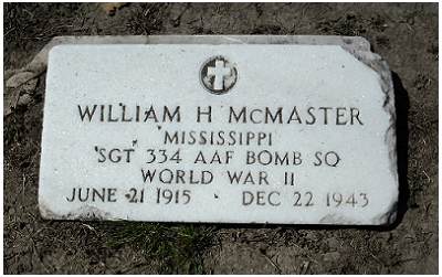 Sgt. William H. McMaster - Belzoni cemetery, MS