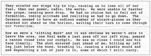 Sitting duck - text by Lt. Clyde V. Cassill
